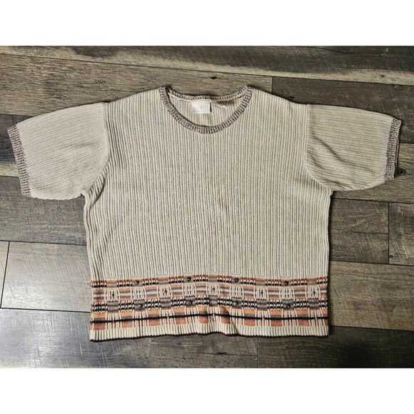 Elizabeth Liz & Co Liz Claiborne Vintage Knit Tee - Picture 2 of 8